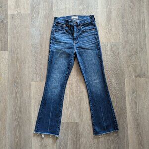Madewell Cali Demi-Boot High Rise Jeans, Size 24